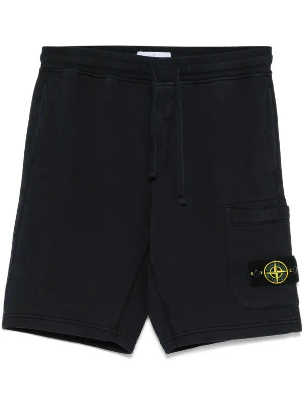 Stone Island track shorts - Black